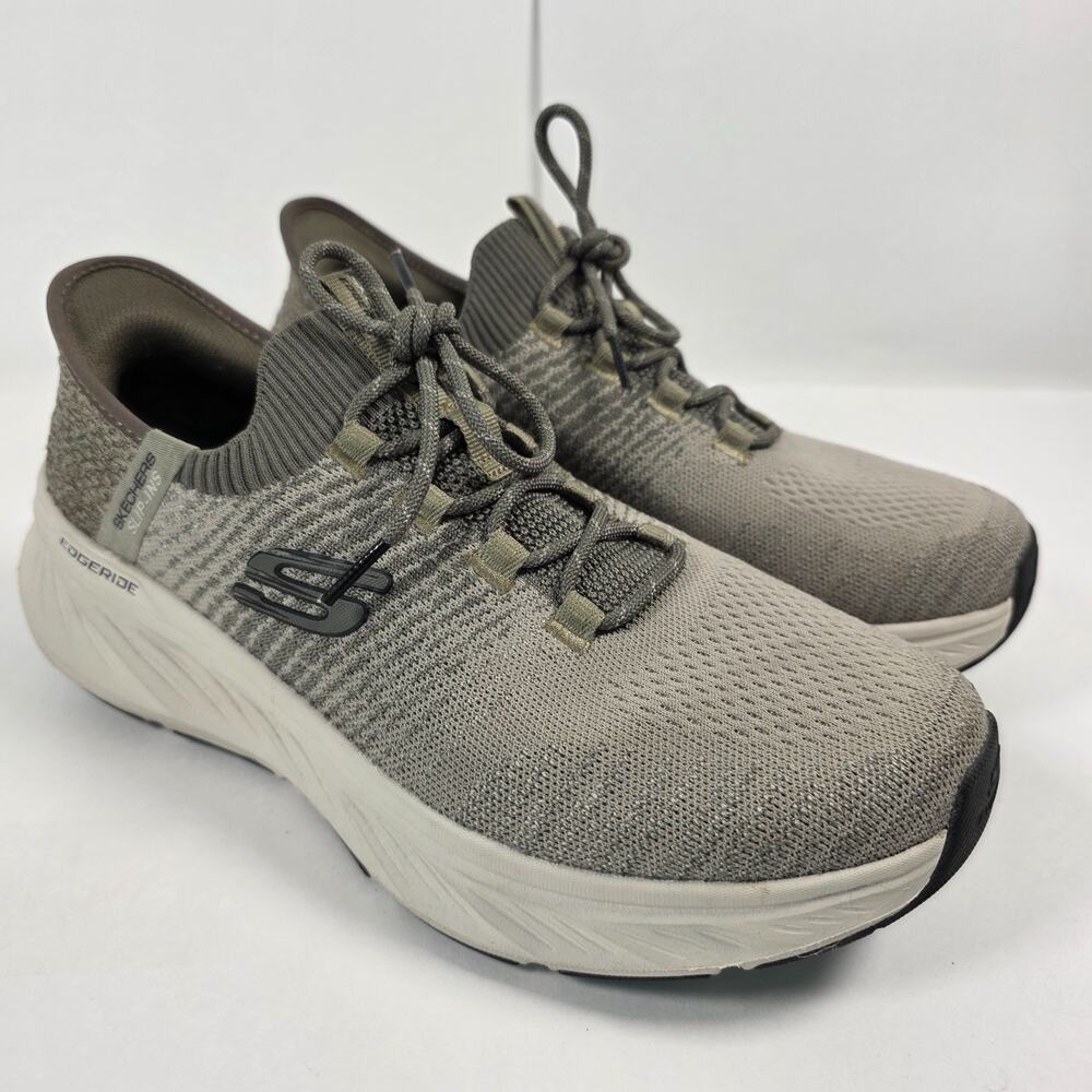 Skechers Hands Free Slip Ins Men's Edgeride Shoes Sneakers - Taupe - Size 9